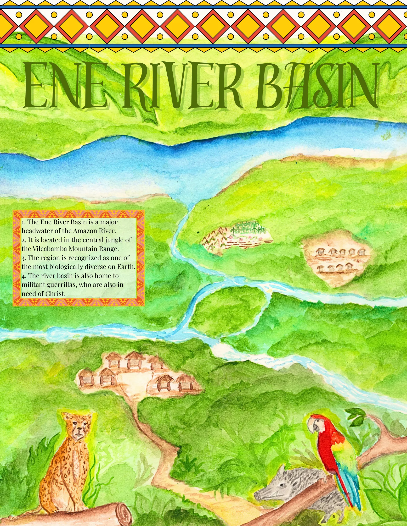 Wonder Letter page with vocabulary words and hand-painted illustrations